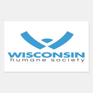 Sticker Rectangulaire Logo de la Wisconsin Humane Society 2015
