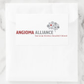 Sticker Rectangulaire Logo de l'Alliance Angioma classique (Sac)