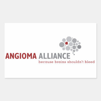 Sticker Rectangulaire Logo de l'Alliance Angioma classique