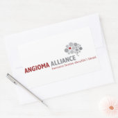 Sticker Rectangulaire Logo de l'Alliance Angioma classique (Enveloppe)