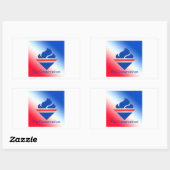 Sticker Rectangulaire Logo de l'ancienne flamme des conservateurs (Feuille)