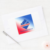 Sticker Rectangulaire Logo de l'ancienne flamme des conservateurs (Enveloppe)