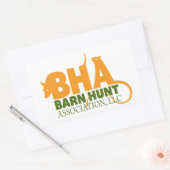 Sticker Rectangulaire Logo de l'association Barn Hunt LLC (Enveloppe)