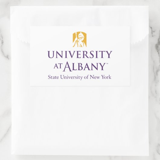Sticker Rectangulaire Logo de l'Université d'Albany (Sac)