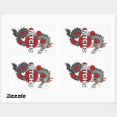 Sticker Rectangulaire Logo de MTCHS Dragon (Feuille)