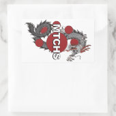 Sticker Rectangulaire Logo de MTCHS Dragon (Sac)