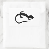 Sticker Rectangulaire Logo de salamandre (noir et blanc de base) (Sac)