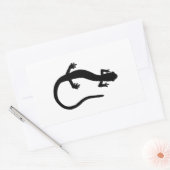 Sticker Rectangulaire Logo de salamandre (noir et blanc de base) (Enveloppe)