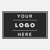 Sticker Rectangulaire Logo d'entreprise moderne sur mesure (Devant)