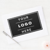 Sticker Rectangulaire Logo d'entreprise moderne sur mesure (Enveloppe)