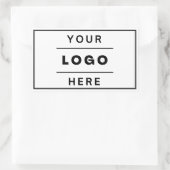 Sticker Rectangulaire Logo d'entreprise moderne sur mesure (Sac)