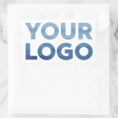 Sticker Rectangulaire Logo d'entreprise personnalisé (Sac)