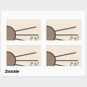 Sticker Rectangulaire Logo des Whiskers CM (Feuille)