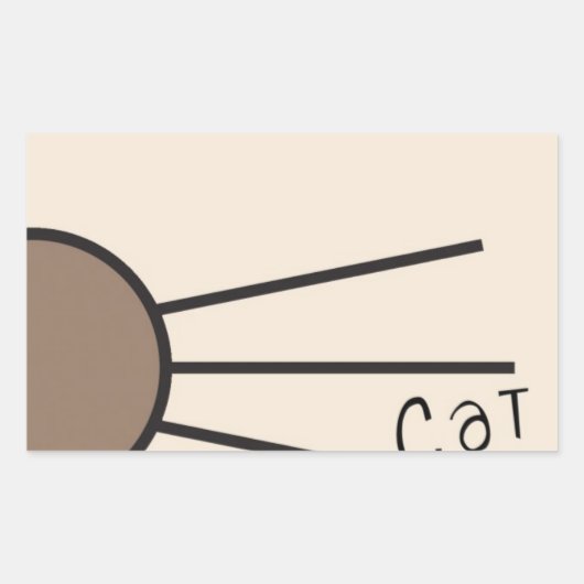 Sticker Rectangulaire Logo des Whiskers CM (Devant)