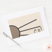 Sticker Rectangulaire Logo des Whiskers CM (Enveloppe)