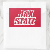 Sticker Rectangulaire Logo d'état de Jacksonville State University JAX S (Sac)