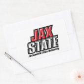 Sticker Rectangulaire Logo d'état de Jacksonville State University JAX S (Enveloppe)