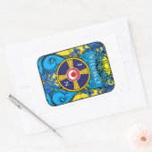 STICKER RECTANGULAIRE LOGO D'OMAHA NEBRASKA (Enveloppe)