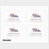 Sticker Rectangulaire Logo du train UAlbany Dane (Feuille)