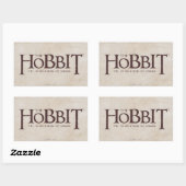 Sticker Rectangulaire Logo Hobbit - foncé (Feuille)