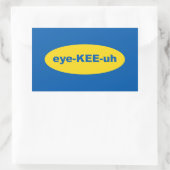Sticker Rectangulaire Logo IKEA Art (Sac)