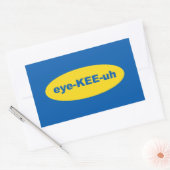 Sticker Rectangulaire Logo IKEA Art (Enveloppe)