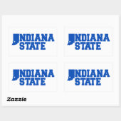 Sticker Rectangulaire Logo Indiana State (Feuille)