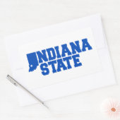 Sticker Rectangulaire Logo Indiana State (Enveloppe)