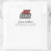 Sticker Rectangulaire Logo JAX STATE de la Jacksonville State University (Sac)