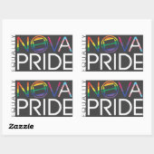 Sticker Rectangulaire Logo NOVA Pride - Rectangle (Feuille)