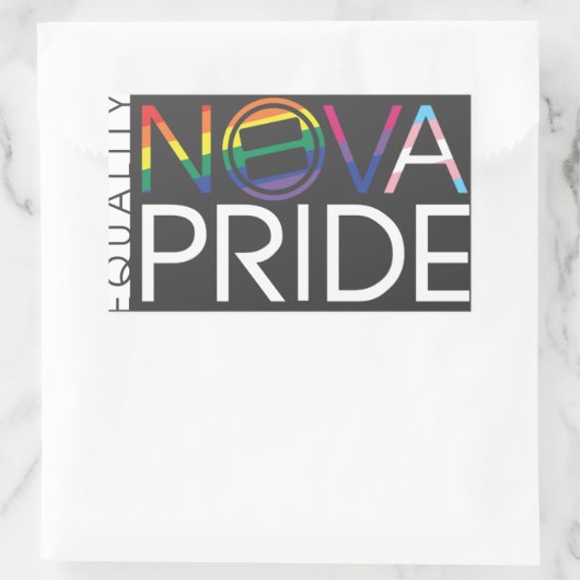 Sticker Rectangulaire Logo NOVA Pride - Rectangle (Sac)
