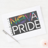 Sticker Rectangulaire Logo NOVA Pride - Rectangle (Enveloppe)
