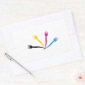 Sticker Rectangulaire Logo pour un restaurant ou un café (Enveloppe)