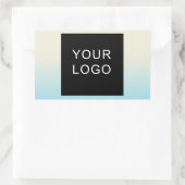 Sticker Rectangulaire Logo Professionnel Entreprise Moderne Ombre (Sac)