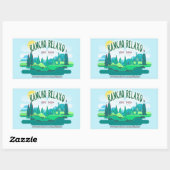 Sticker Rectangulaire Logo Rancho Relaxo Spring (Feuille)