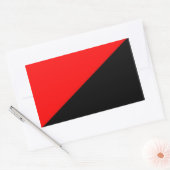 Sticker Rectangulaire logo rouge et noir xx (Enveloppe)