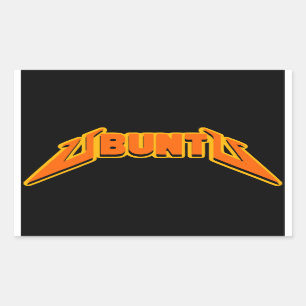 Sticker Rectangulaire Logo-Stick Ubuntu Rock Parody