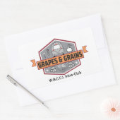 Sticker Rectangulaire Logo Stickers-WBCCI Grappes & Grains (Enveloppe)