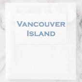 Sticker Rectangulaire Logo texte de l'île de Vancouver (Sac)