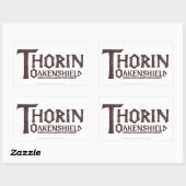 Sticker Rectangulaire Logo THORIN OAKENSHIELD™ Brown (Feuille)