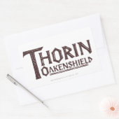 Sticker Rectangulaire Logo THORIN OAKENSHIELD™ Brown (Enveloppe)
