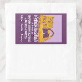 Sticker Rectangulaire Londres - Express d'Orient de Bagdad (Sac)