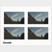 Sticker Rectangulaire Lone Torrey Pine Californie Sunset Paysage (Feuille)