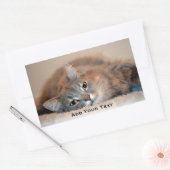 Sticker Rectangulaire Long chapeau bleu russe par Shirley Taylor (Enveloppe)