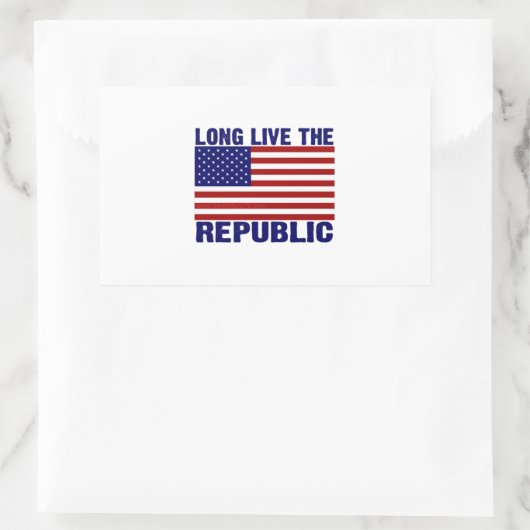 Sticker Rectangulaire Long Live (Sac)