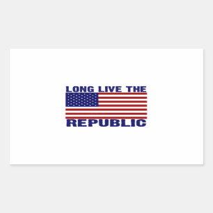 Sticker Rectangulaire Long Live