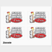 Sticker Rectangulaire Long Nez Pete (Feuille)