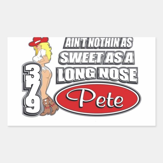 Sticker Rectangulaire Long Nez Pete (Devant)