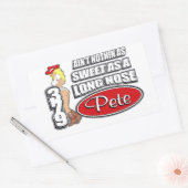 Sticker Rectangulaire Long Nez Pete (Enveloppe)