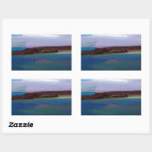 Sticker Rectangulaire Long Sands Sea View (Feuille)